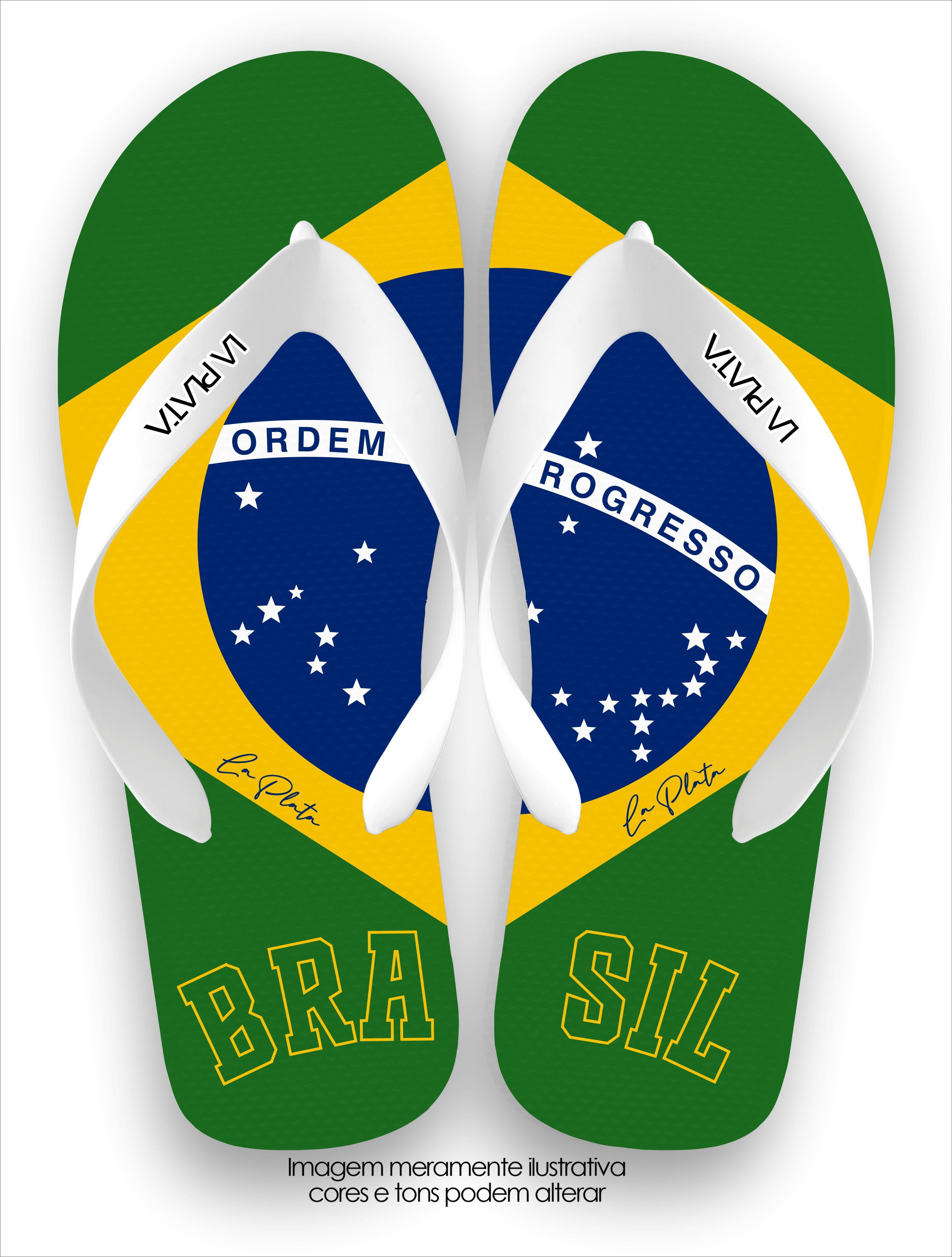 Chinelo Tradicional La Copa 2026 Bandeira Brasil