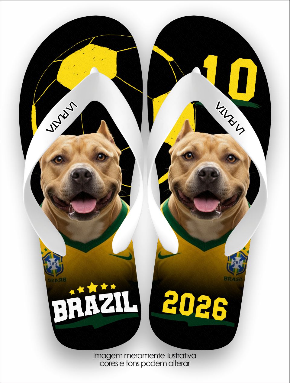 Chinelo Tradicional La Copa Pets American Pit Bull Terrier