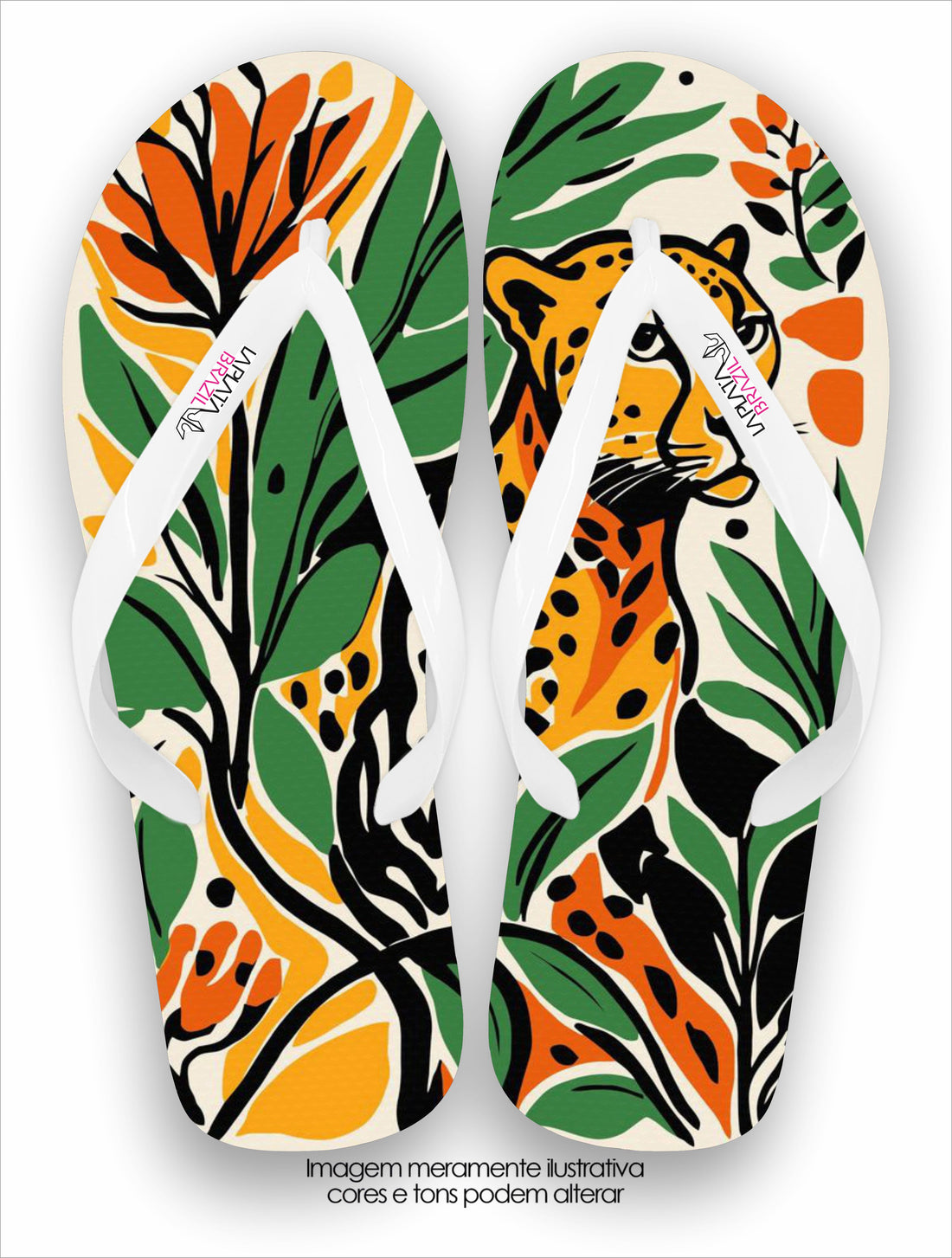 Chinelo La Feminina Onça Imperial