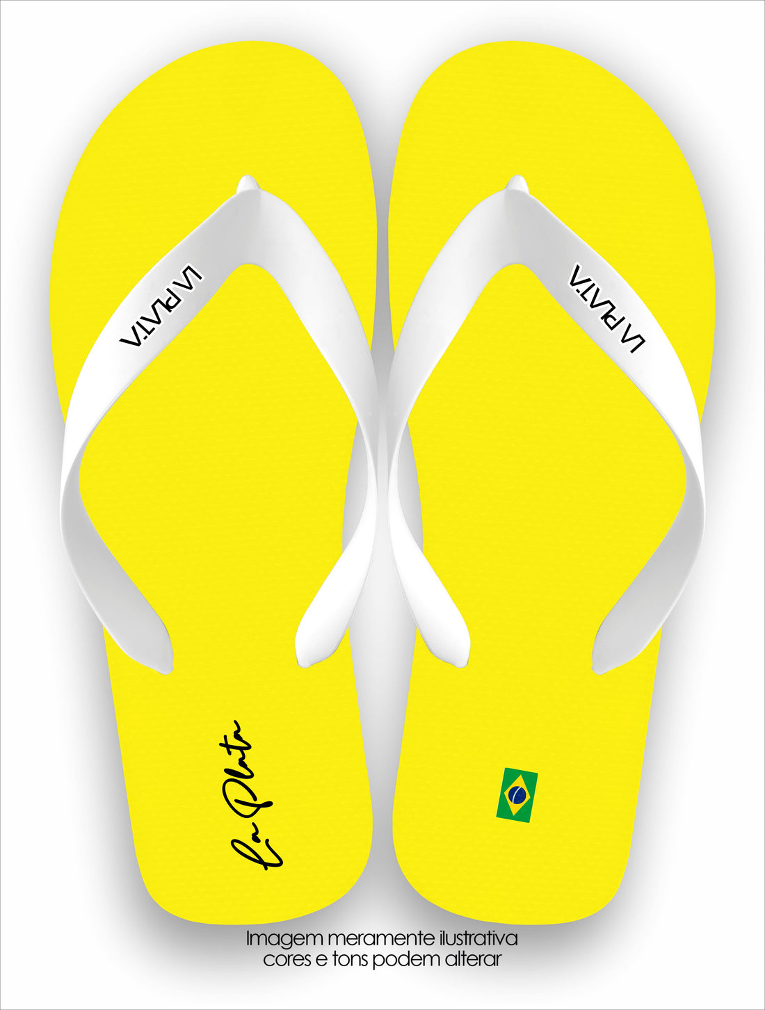 Chinelo La Plata Coleção Clássicas Amarelo