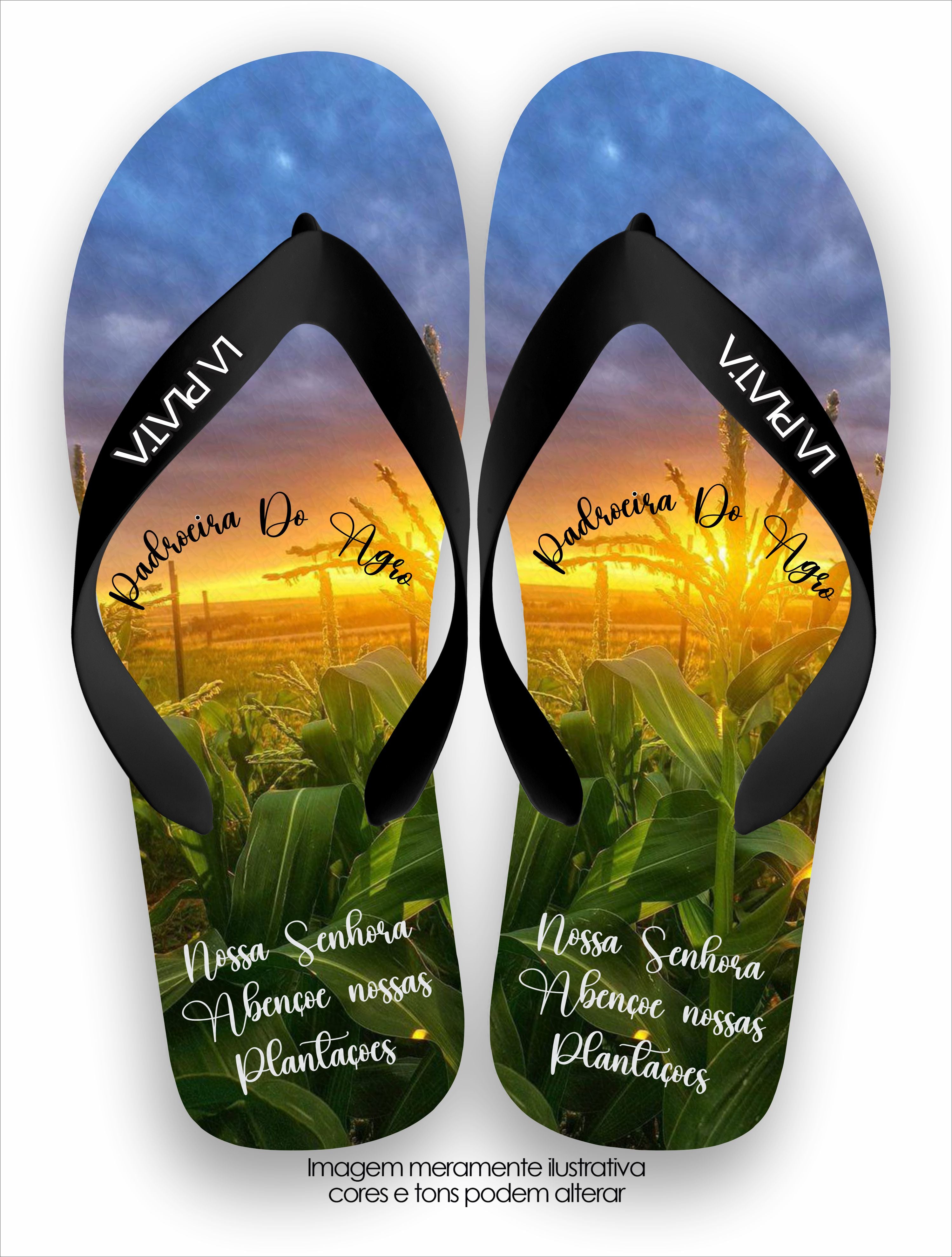 Chinelo Tradicional La Agro Brasil Padroeira do Agro