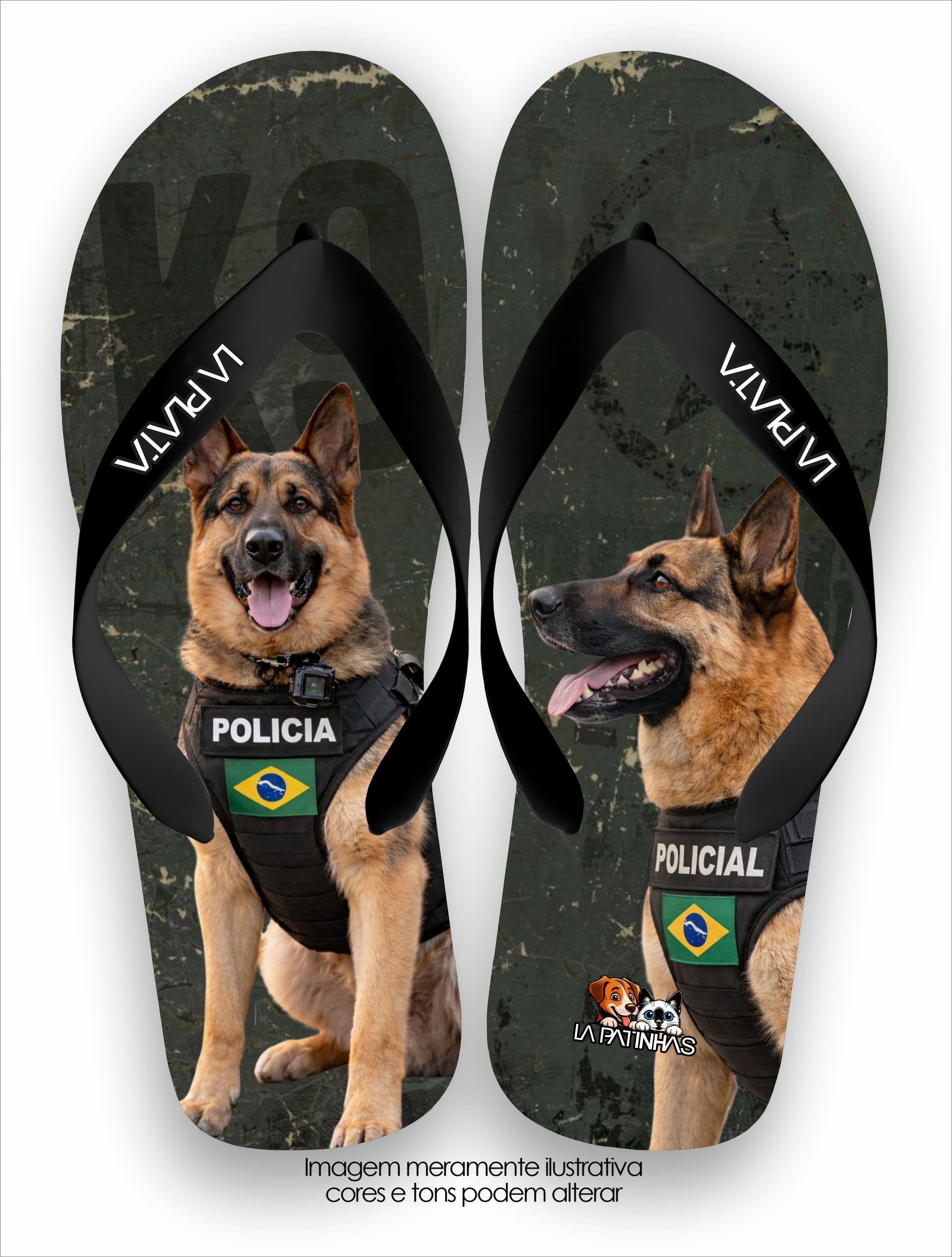 Chinelo Tradicional La Patinhas Dogs K9