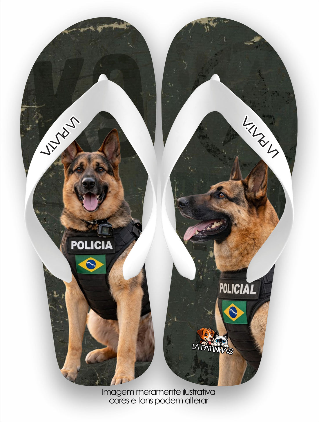 Chinelo Tradicional La Patinhas Dogs K9