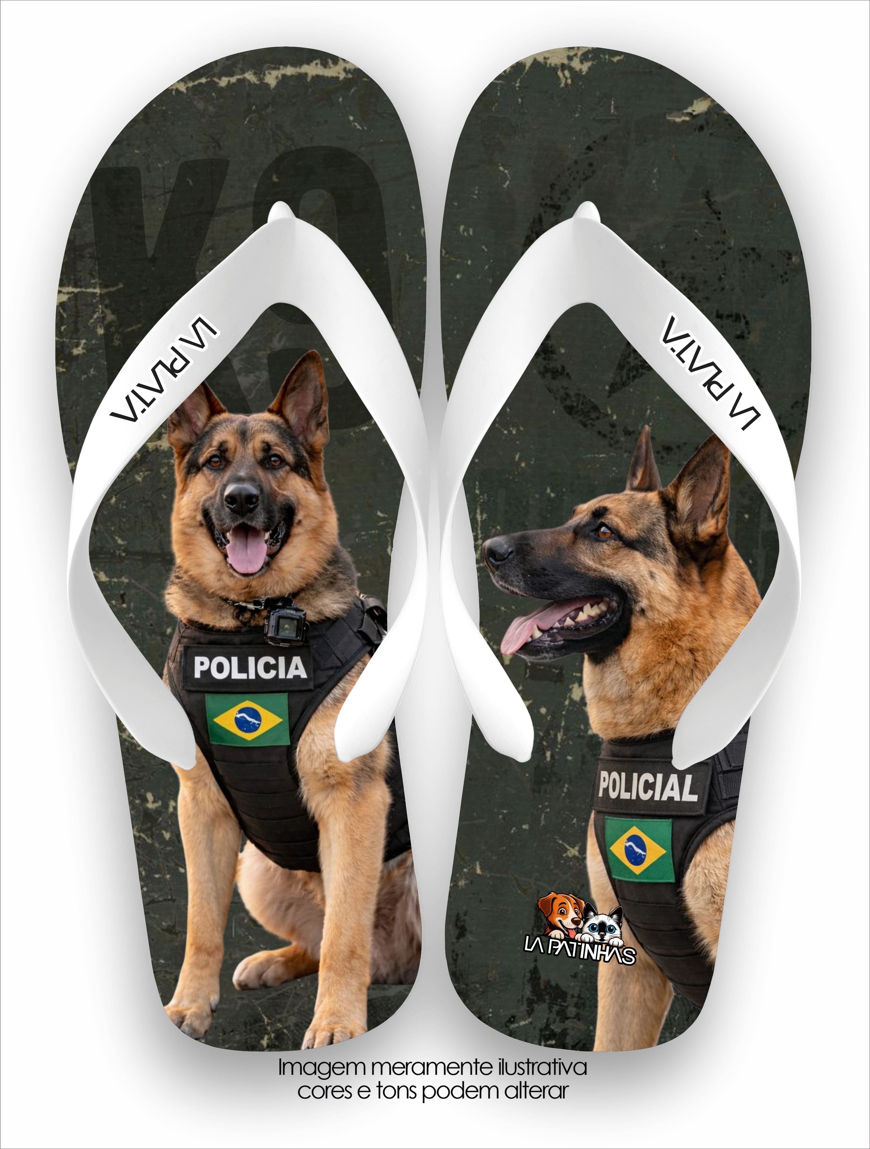 Chinelo Tradicional La Patinhas Dogs K9