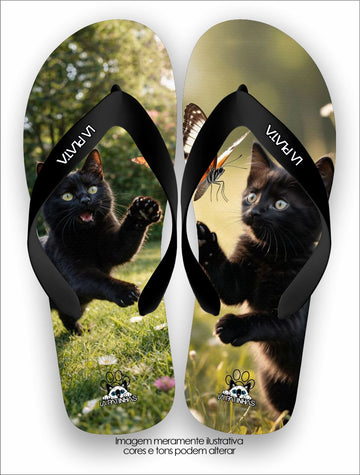 Chinelo Tradicional La Patinhas Cats Jardim