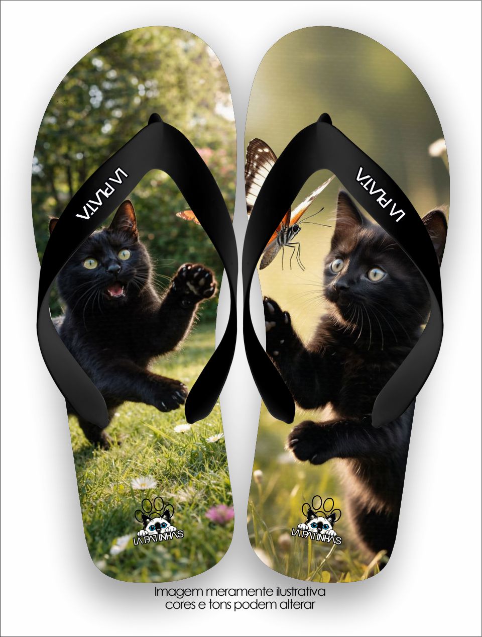 Chinelo Tradicional La Patinhas Cats Jardim