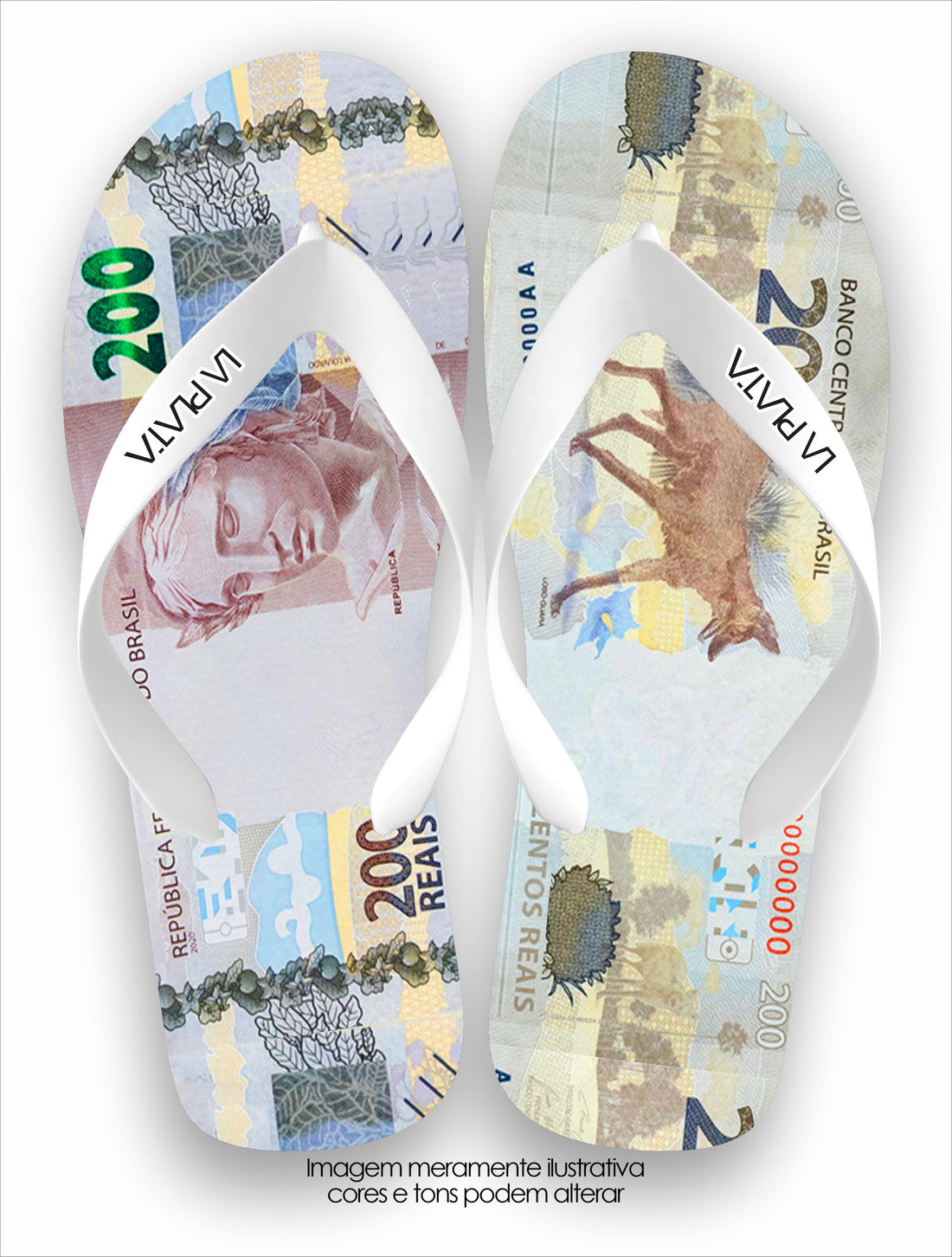 Chinelo Tradicional La Cédulas 200 Reais