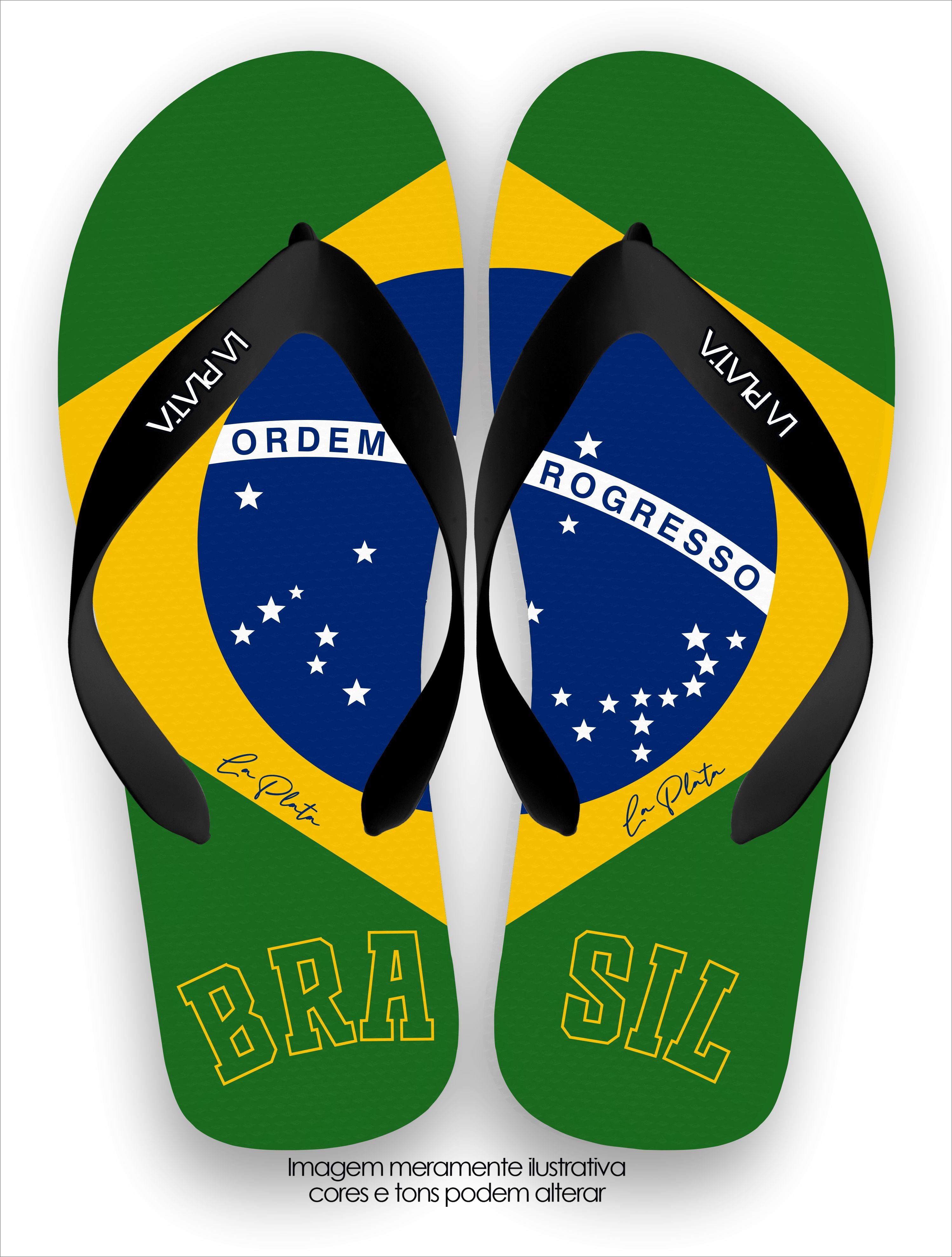Chinelo Tradicional La Copa 2026 Bandeira Brasil