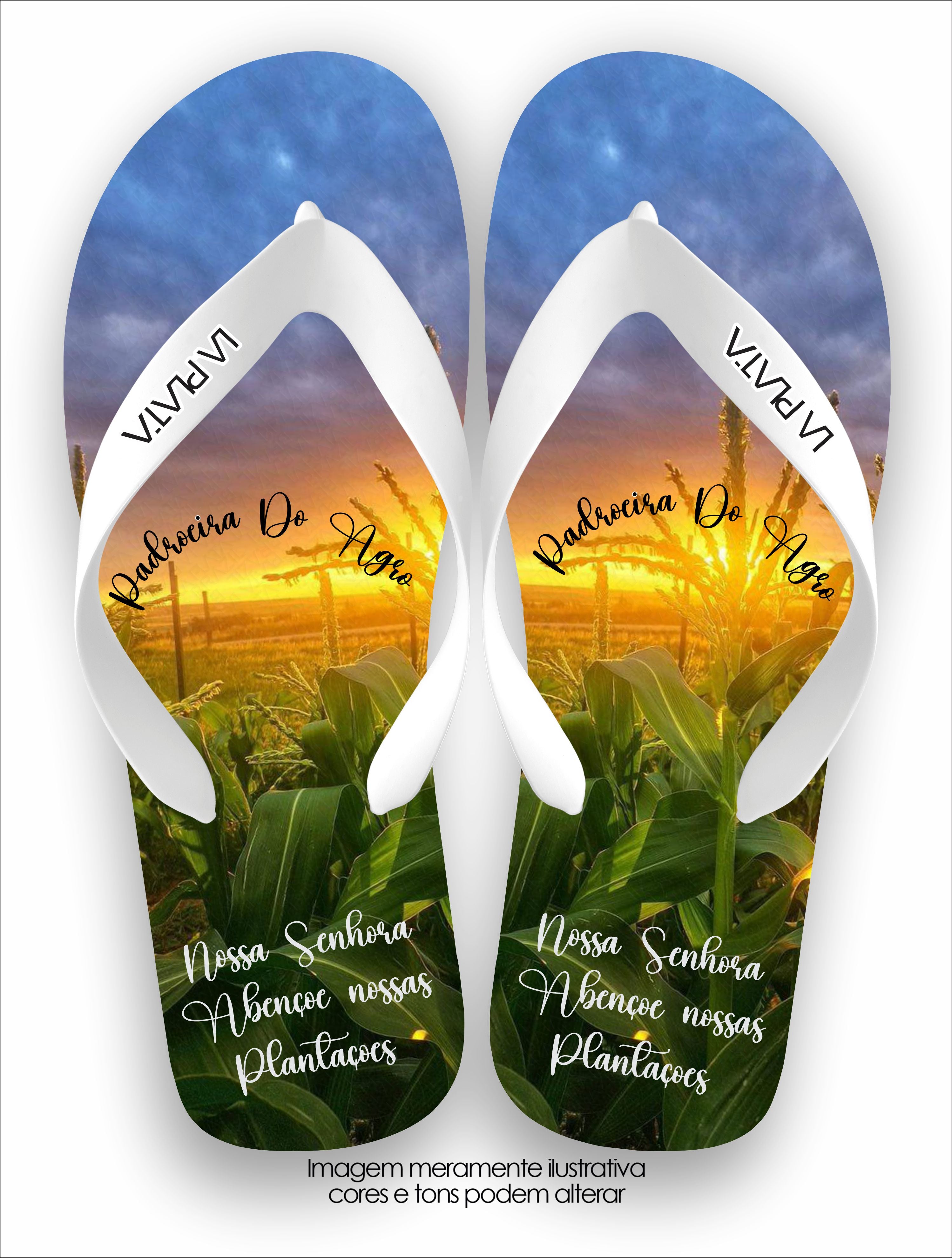 Chinelo Tradicional La Agro Brasil Padroeira do Agro