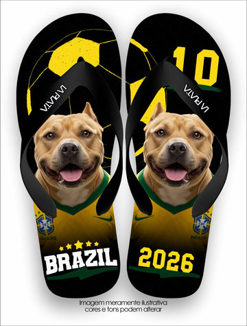 Chinelo Tradicional La Copa Pets American Pit Bull Terrier