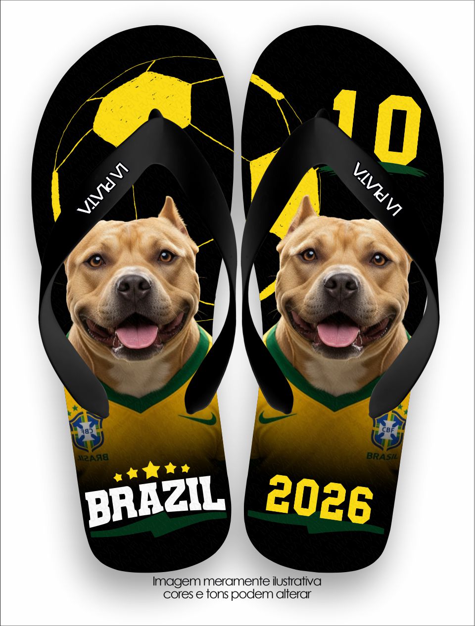 Chinelo Tradicional La Copa Pets American Pit Bull Terrier