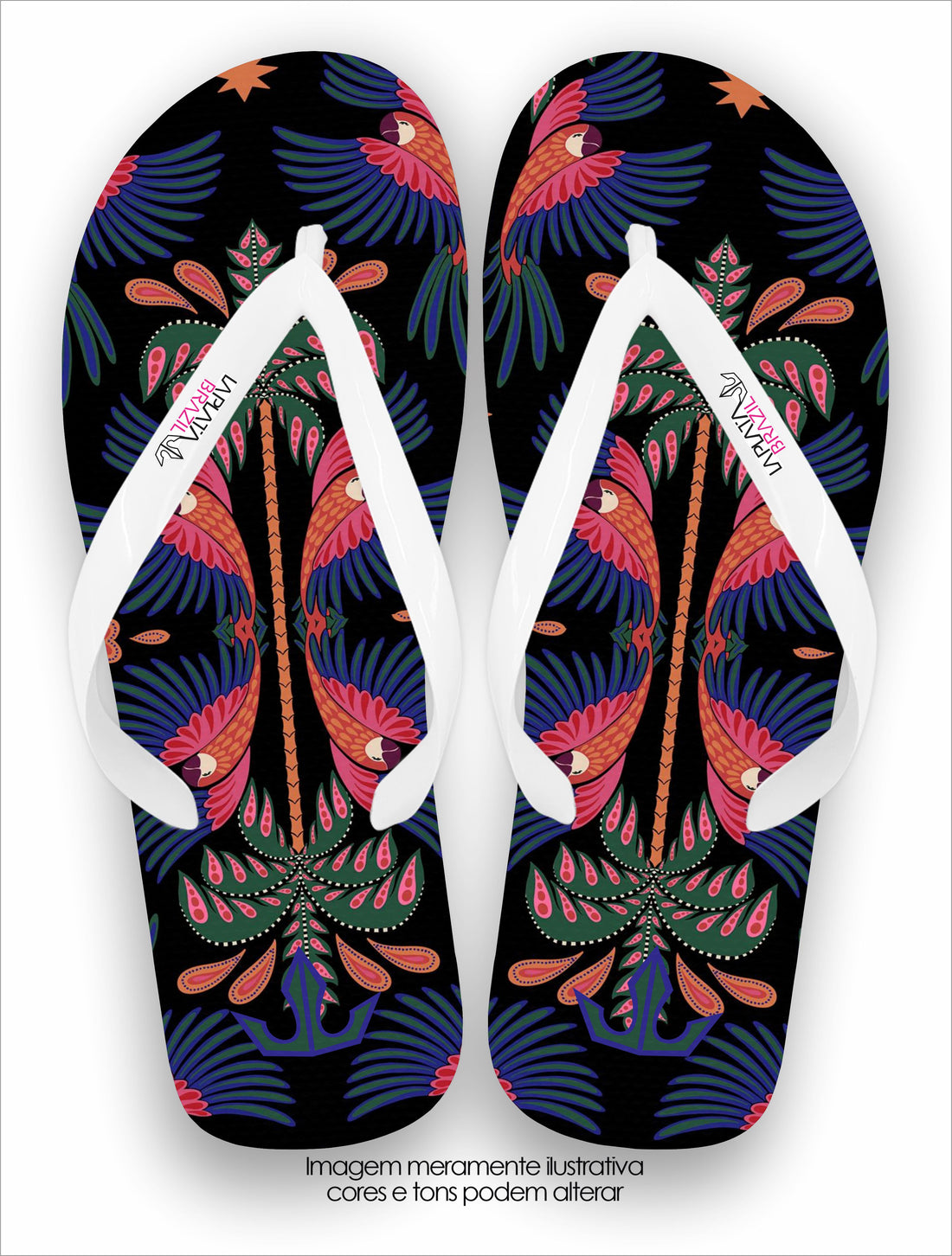 Chinelo Tradicional La Feminina Araras tribal Conforto Total