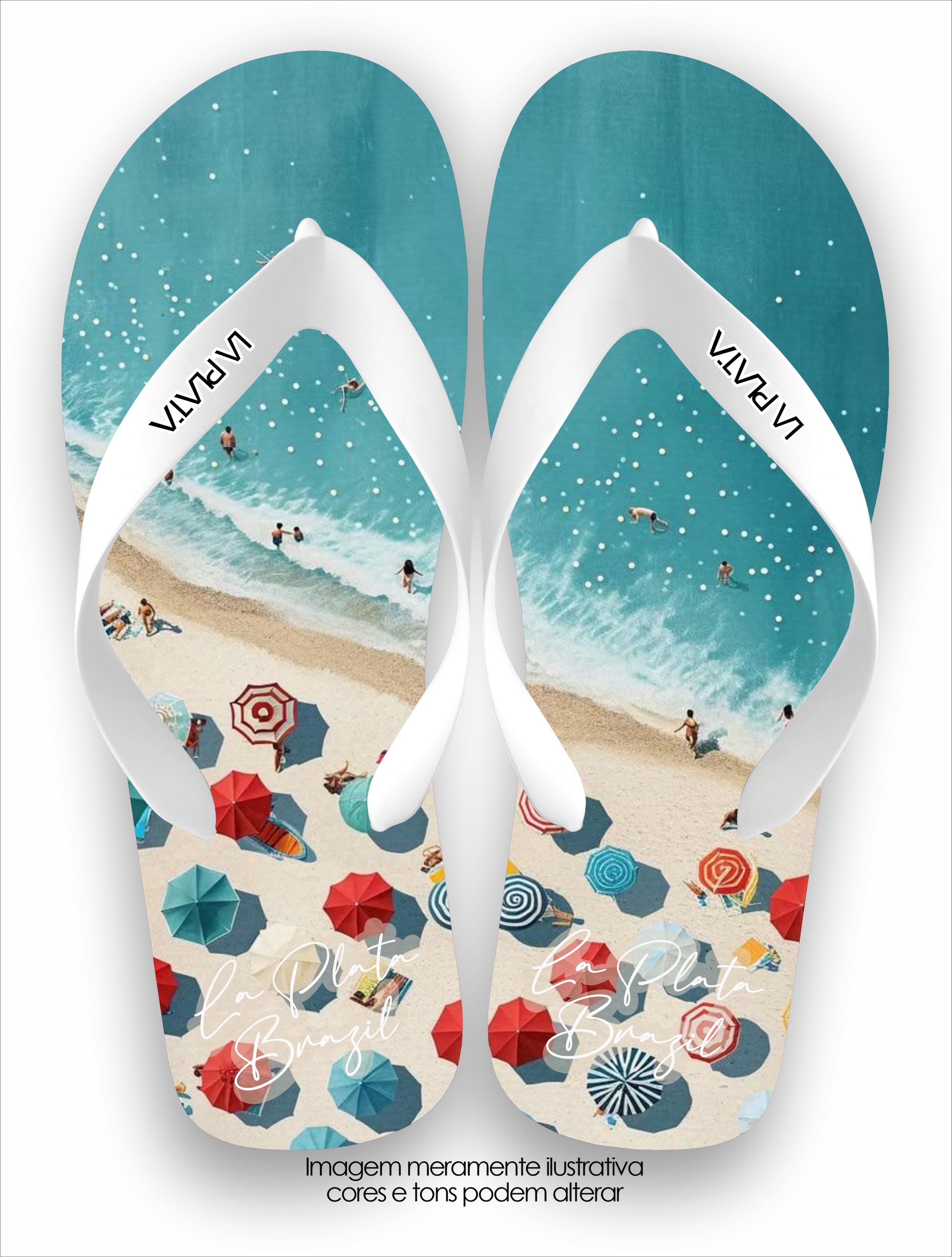 Chinelo Tradicional La Praia O Litoral