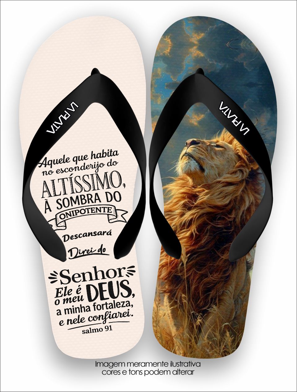 Chinelo Tradicional La Consagrada Salmo 91