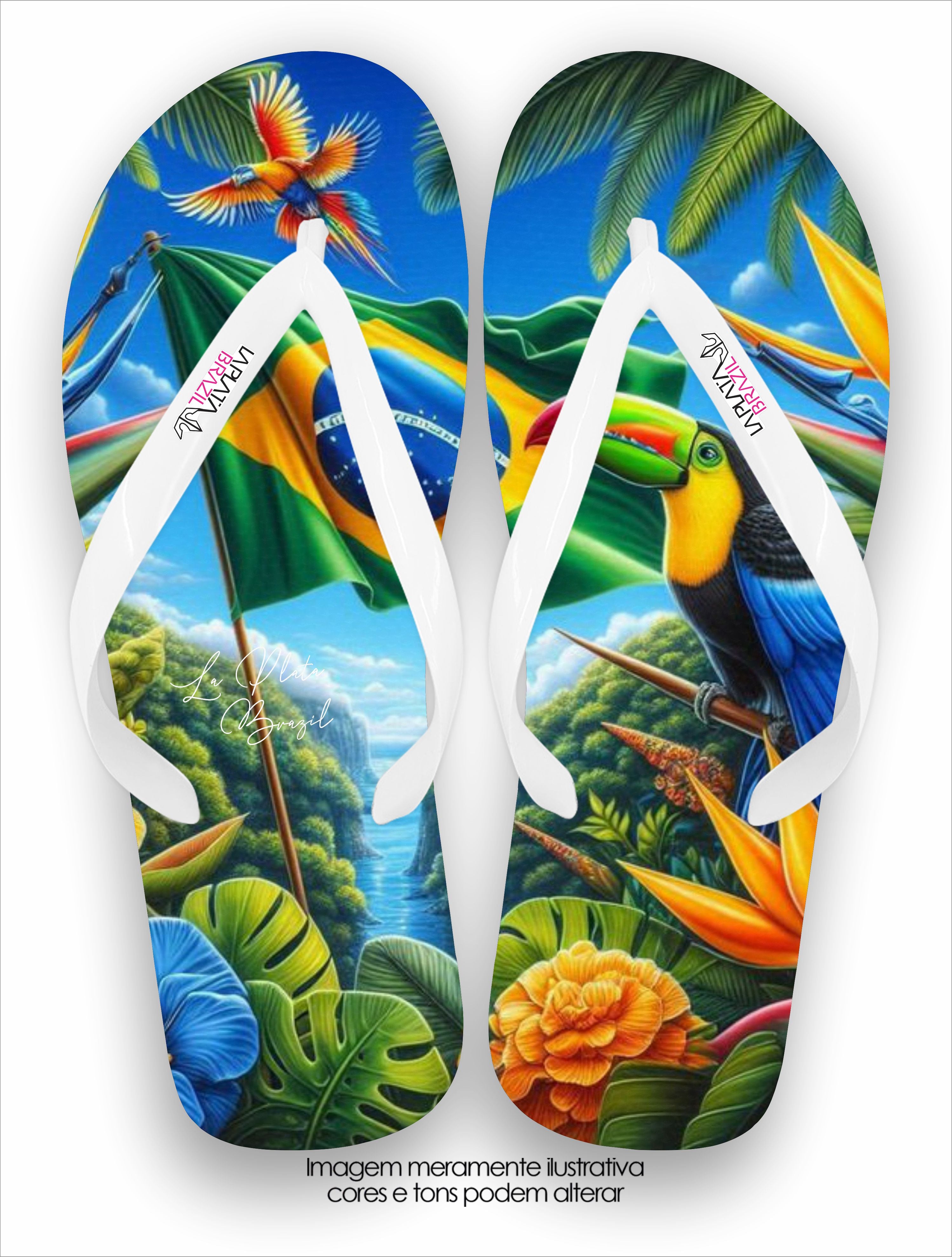 Chinelo La Feminina Céu da Floresta