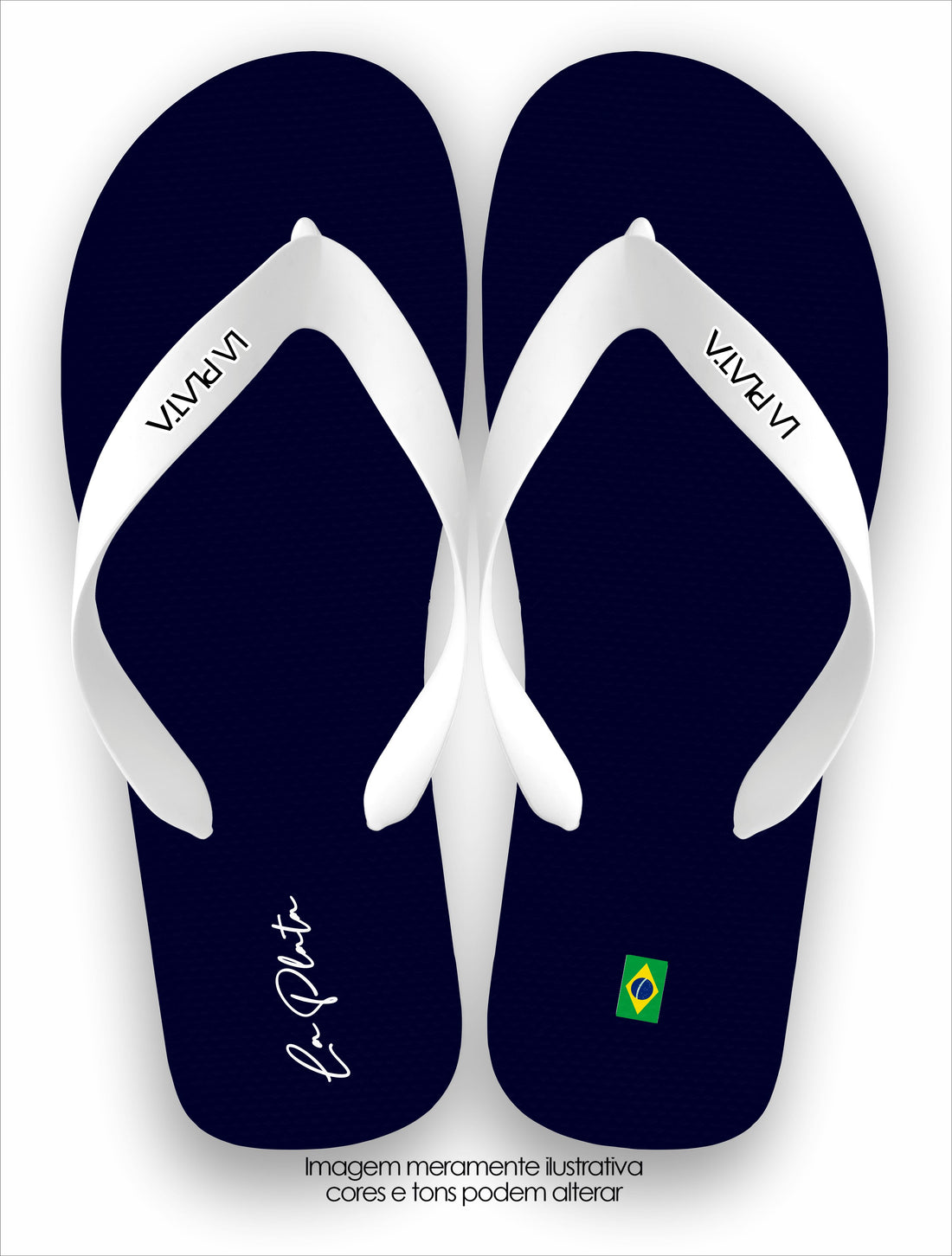 Chinelo La Plata Coleção Clássicas Azul Marinho