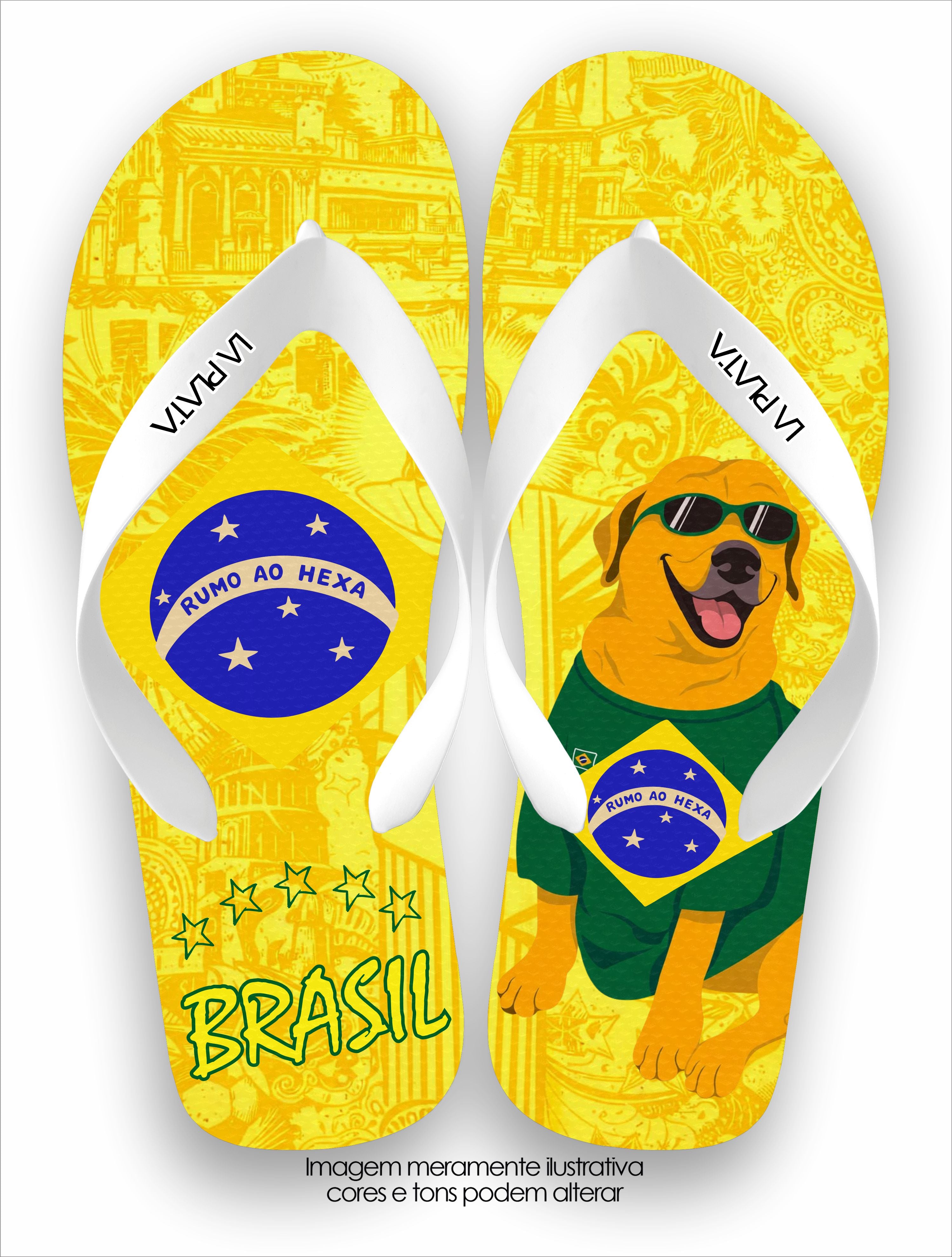 Chinelo Tradicional La Copa 2026 Caramelo Torcedor