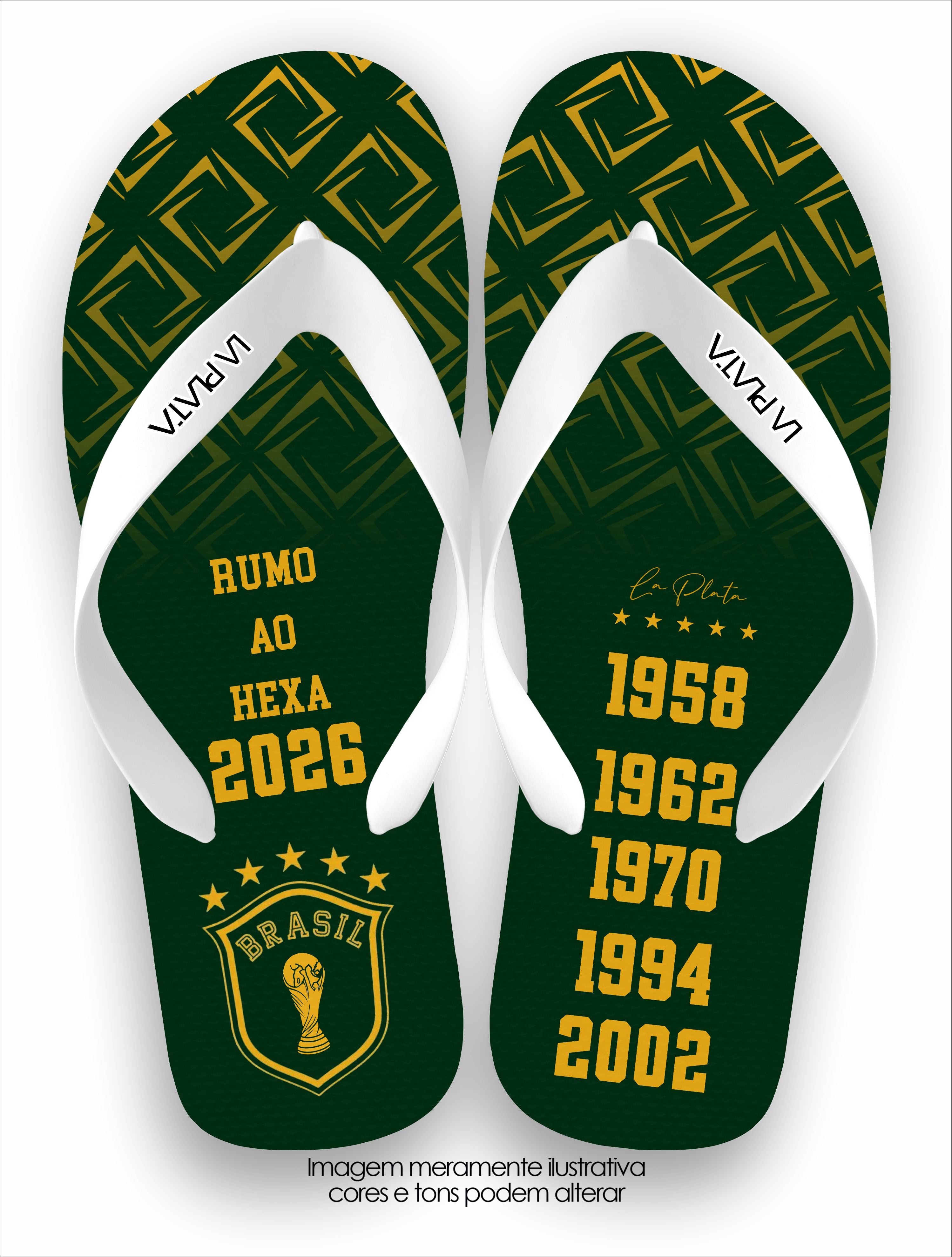 Chinelo Tradicional La Copa 2026 Rumo ao Hexa 2026