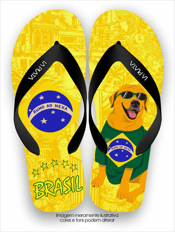 Chinelo Tradicional La Copa 2026 Caramelo Torcedor