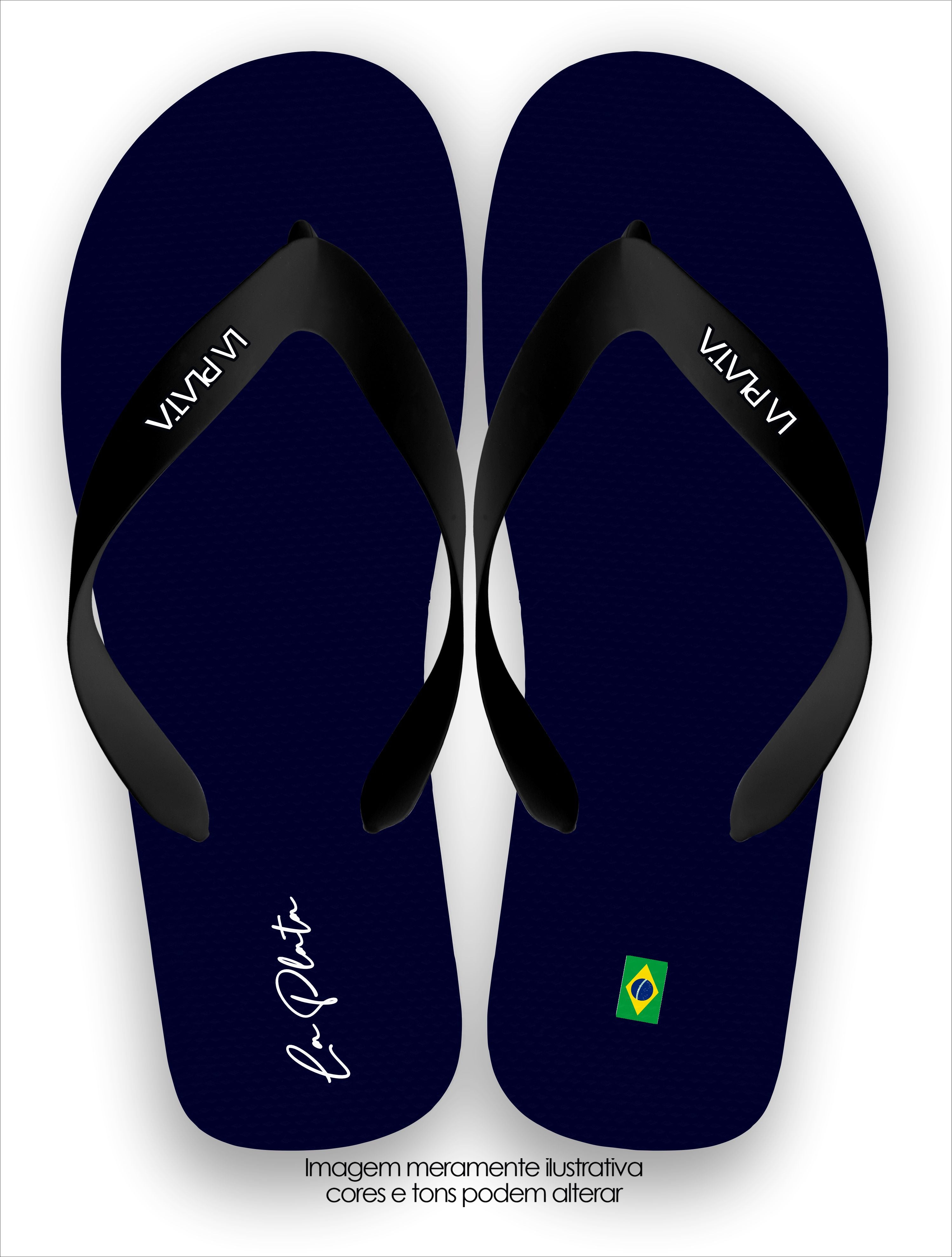 Chinelo La Plata Coleção Clássicas Azul Marinho