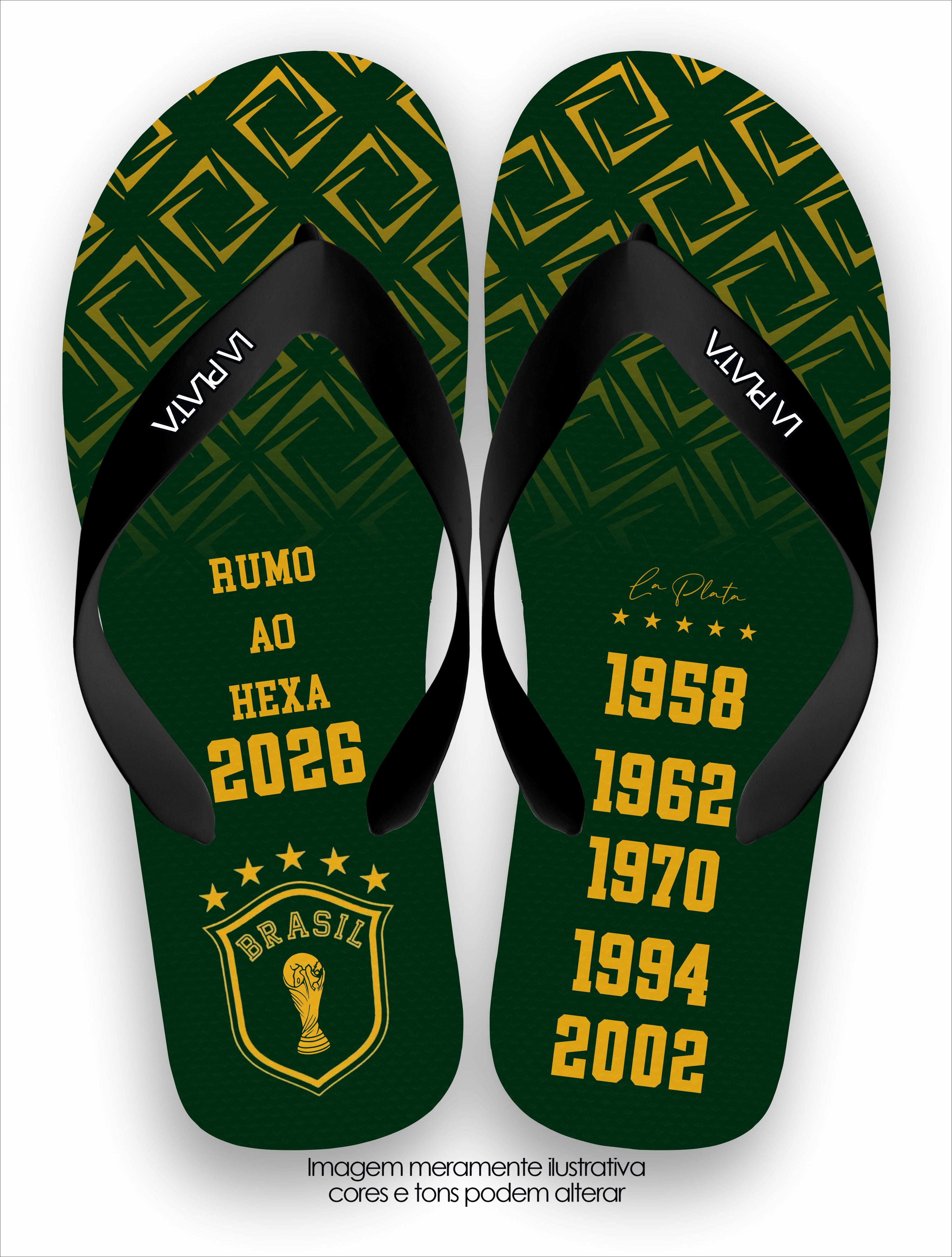 Chinelo Tradicional La Copa 2026 Rumo ao Hexa 2026
