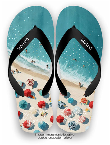 Chinelo Tradicional La Praia O Litoral