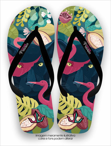 Chinelo Tradicional La feminina Pantera Conforto Total