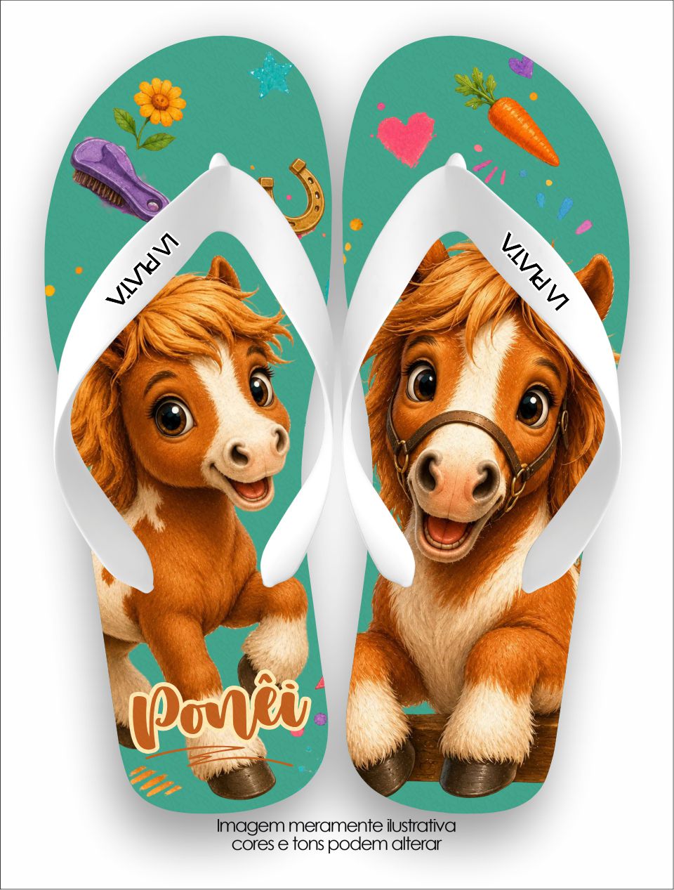 Chinelo Tradicional La Bicharada Pônei Encantado