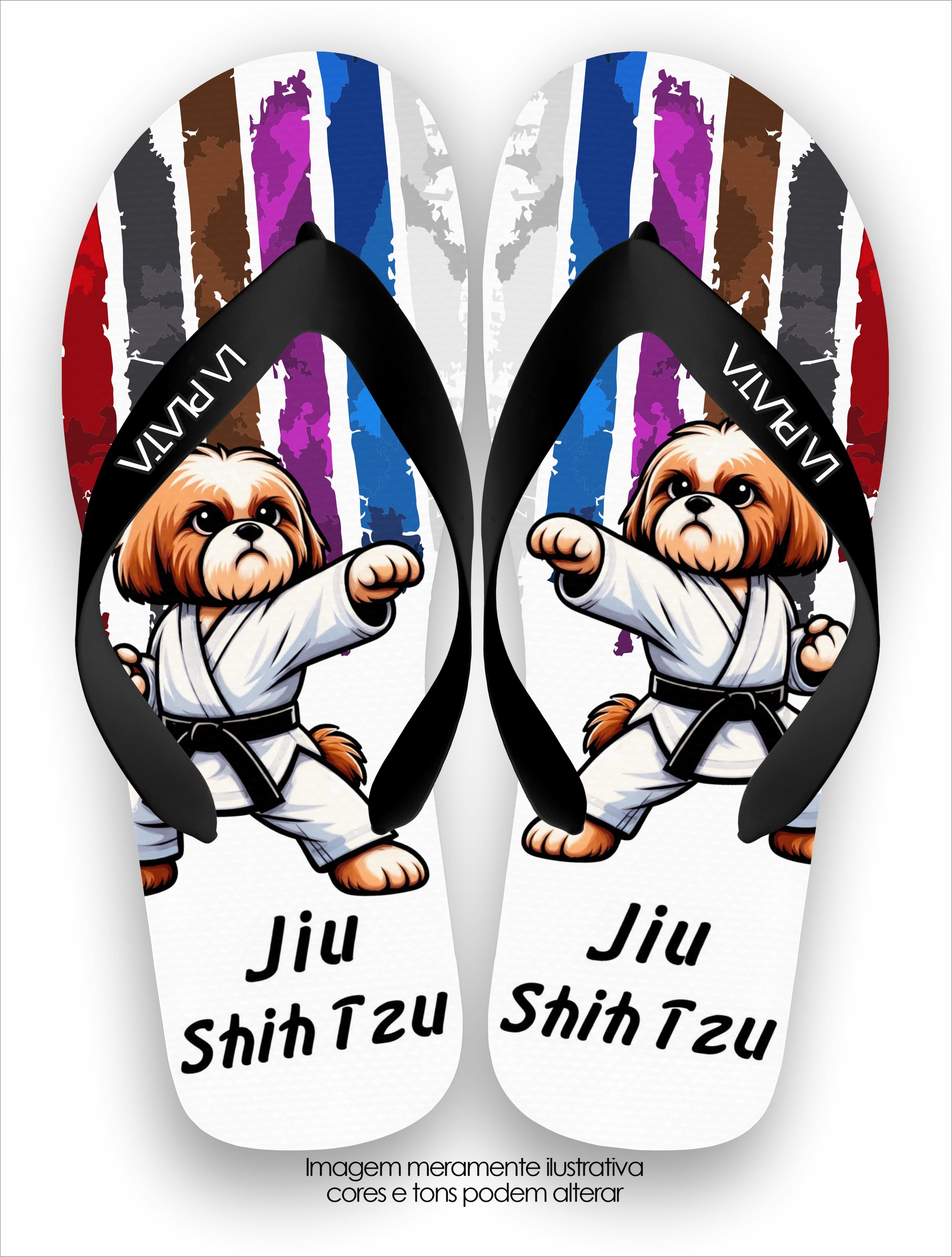 Chinelo Tradicional La Patinhas Dogs Jiu ShihTzu