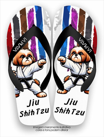 Chinelo Tradicional La Patinhas Dogs Jiu ShihTzu