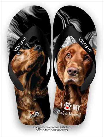Chinelo Tradicional La Patinhas Dogs Cocher Spaniel
