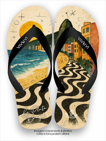 Chinelo Tradicional La Plata Copacabana Vintage La Praia