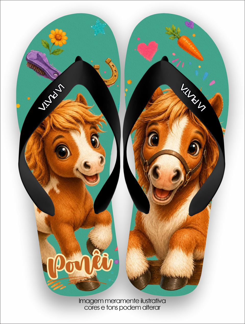 Chinelo Tradicional La Bicharada Pônei Encantado