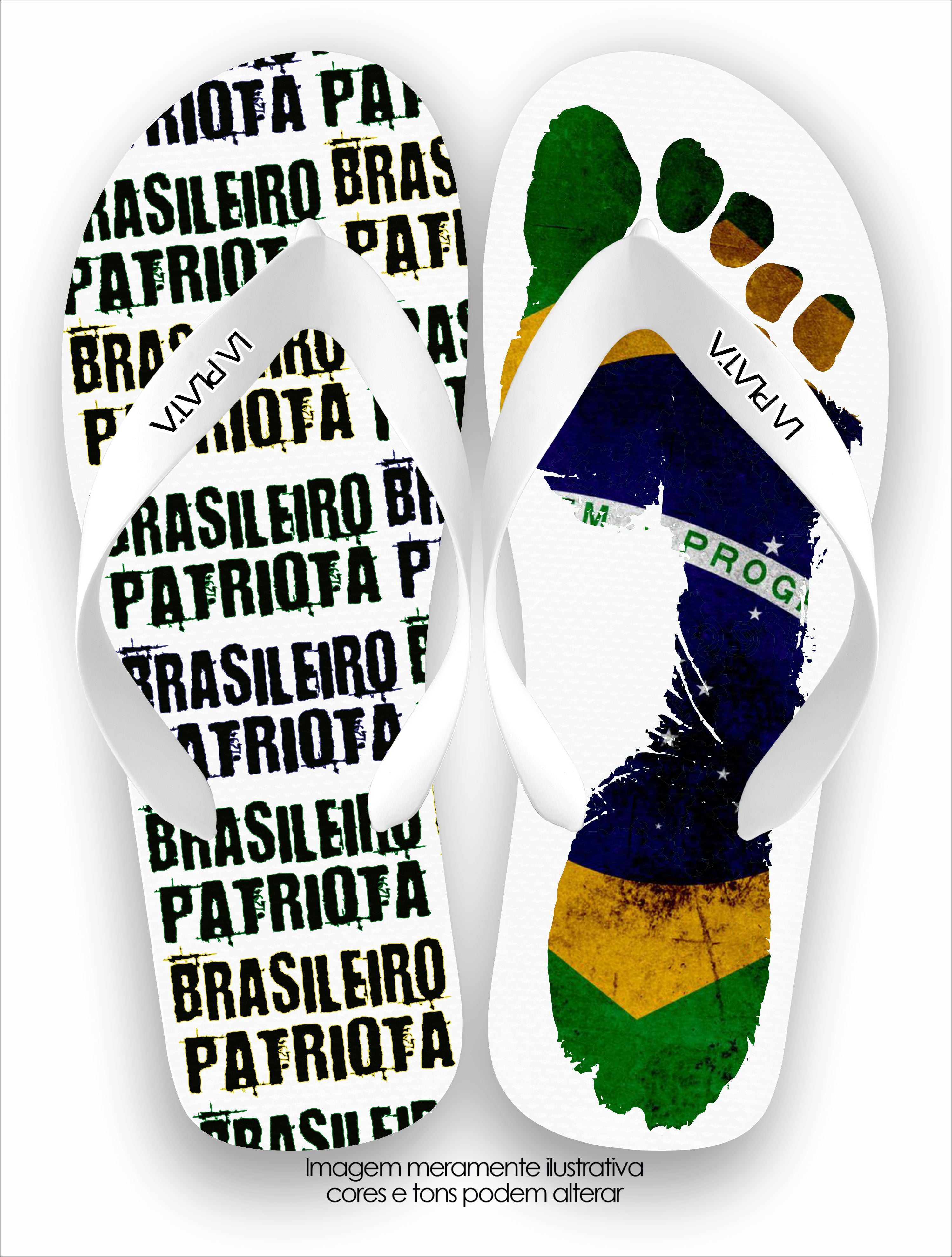 Chinelo Tradicional Brasileiro Patriota