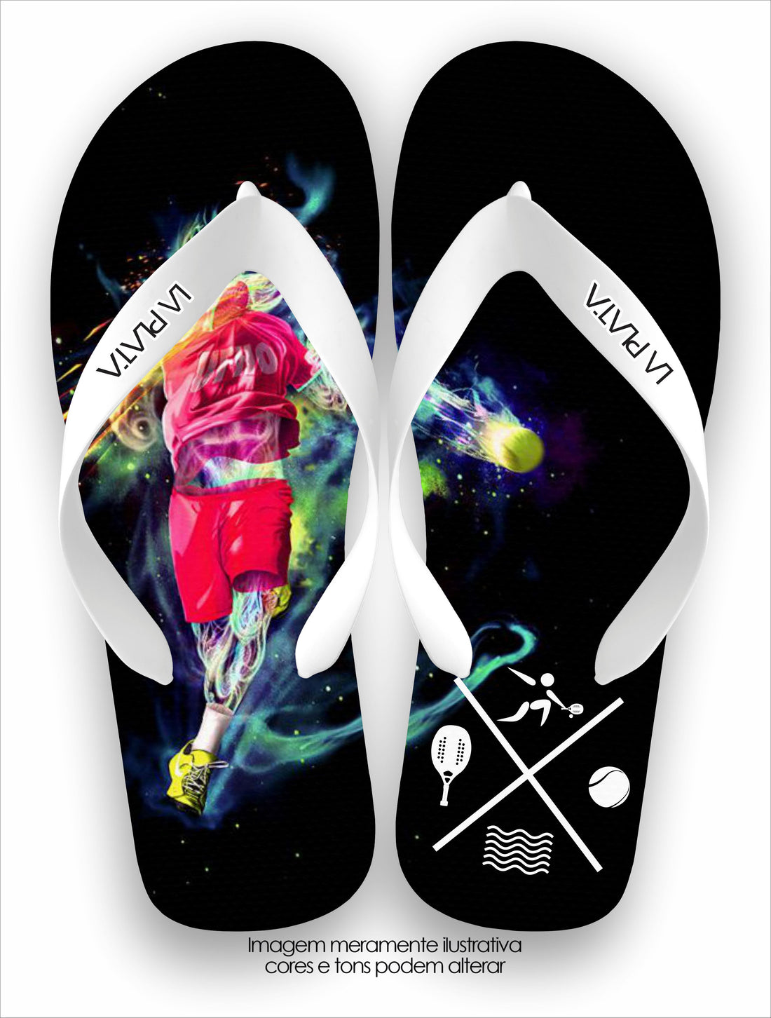 Chinelo Tradicional La Beach Tennis Silhueta