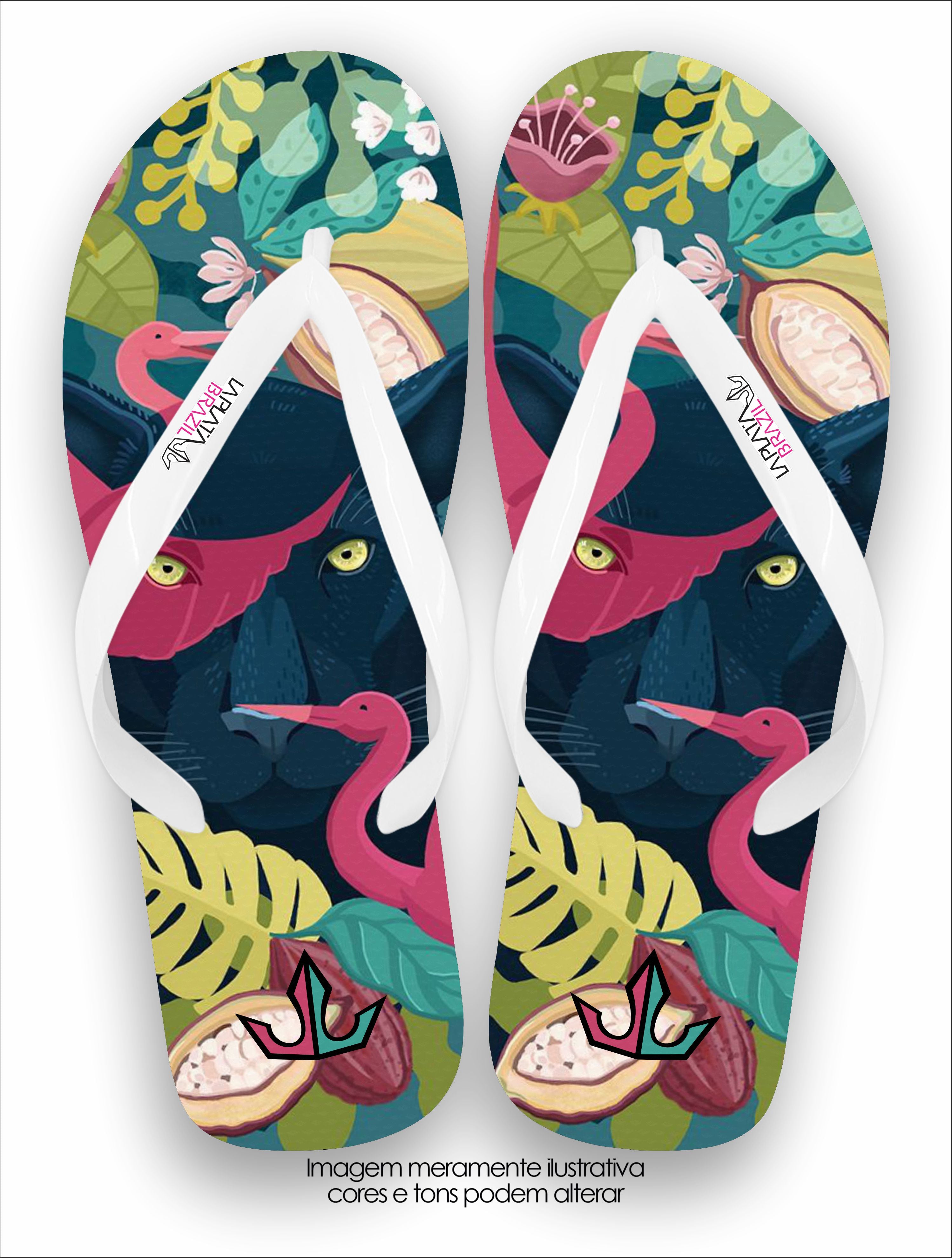 Chinelo Tradicional La feminina Pantera Conforto Total