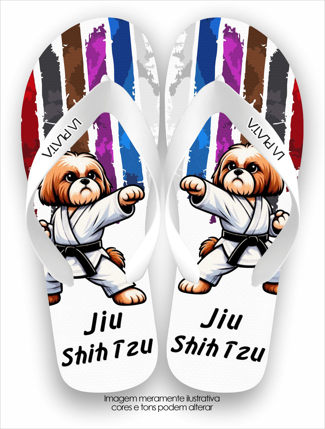 Chinelo Tradicional La Patinhas Dogs Jiu ShihTzu