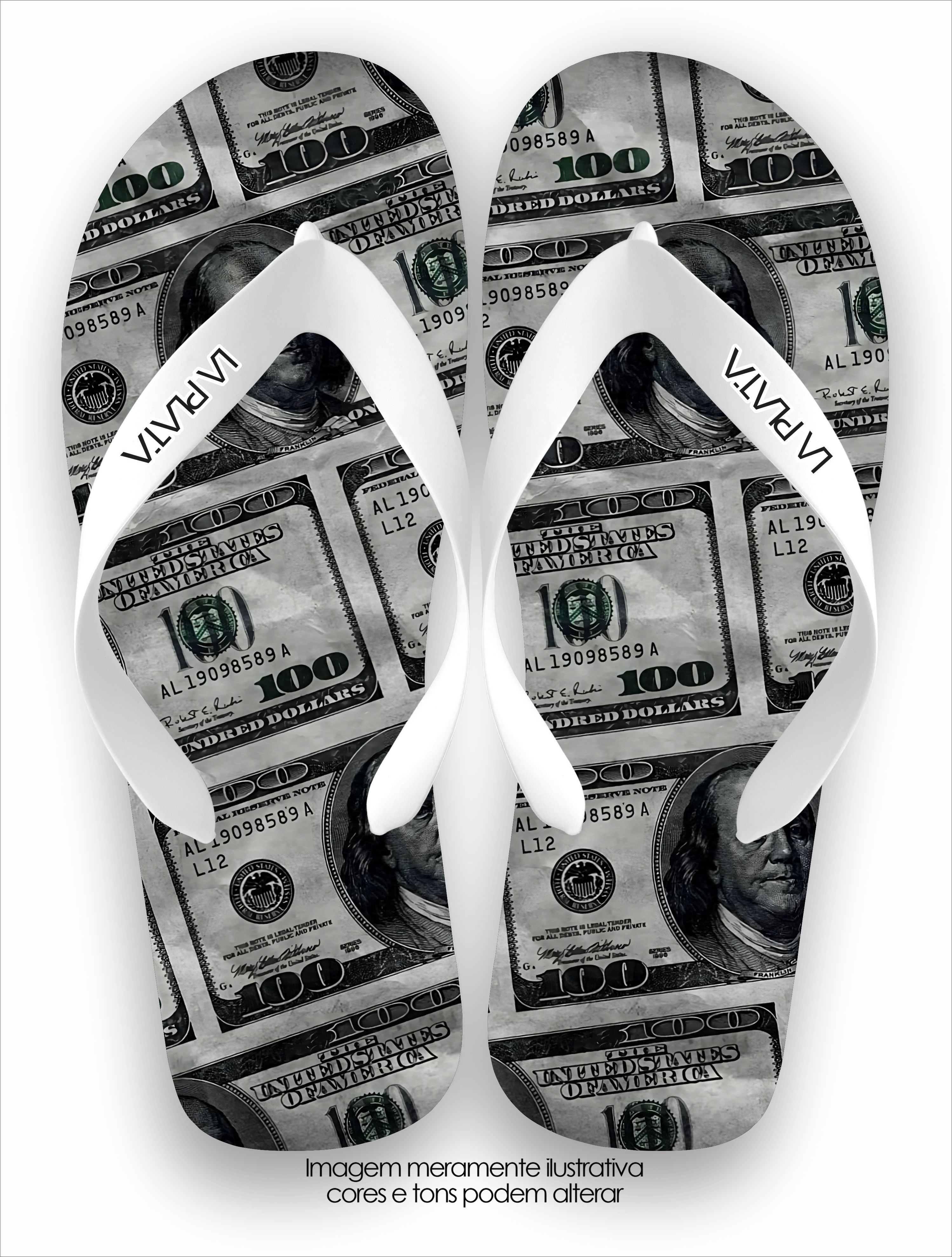 Chinelo Tradicional La Cédulas Dollars