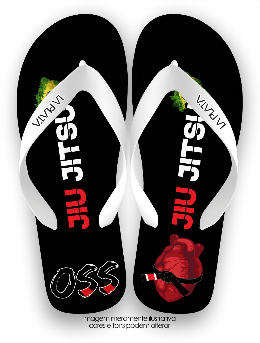 Chinelo Tradicional La Jiu Jitsu OSS JJ