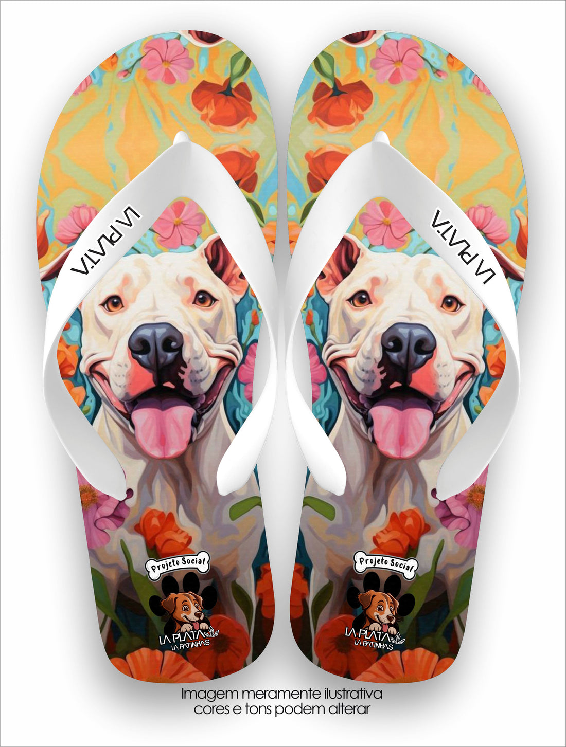 Chinelo Tradicional La Patinhas Pitbull