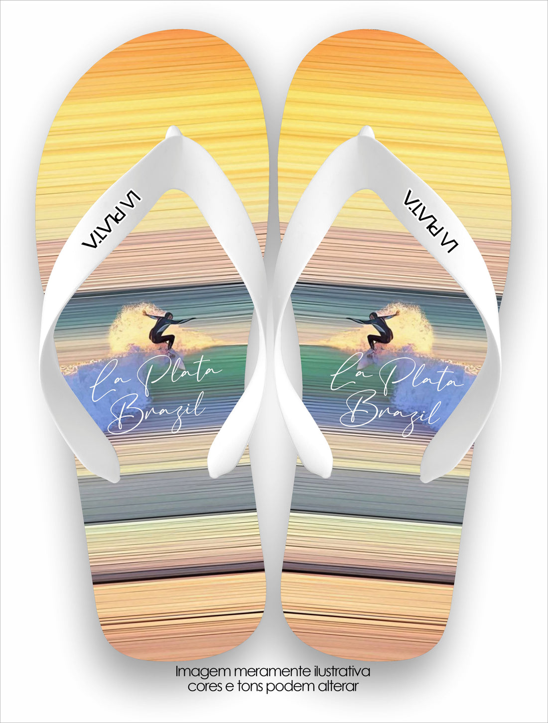 Chinelo La Plata La Masculina Gradiente do Surf