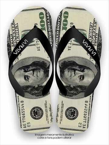 Chinelo Tradicional La Cédulas 100 Dólares