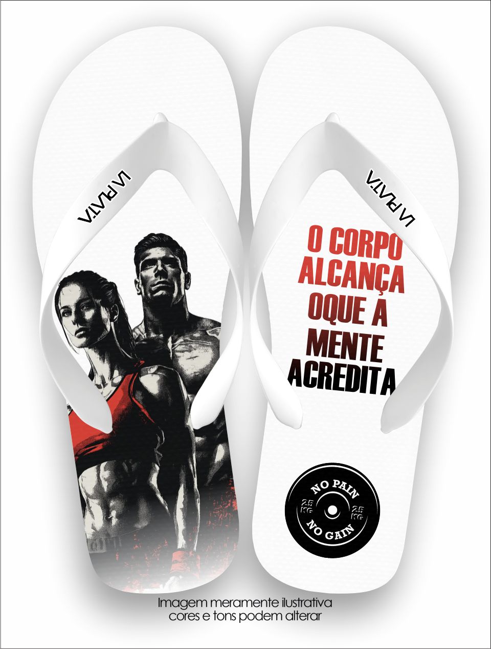 Chinelo Tradicional La Fitness Mente Forte