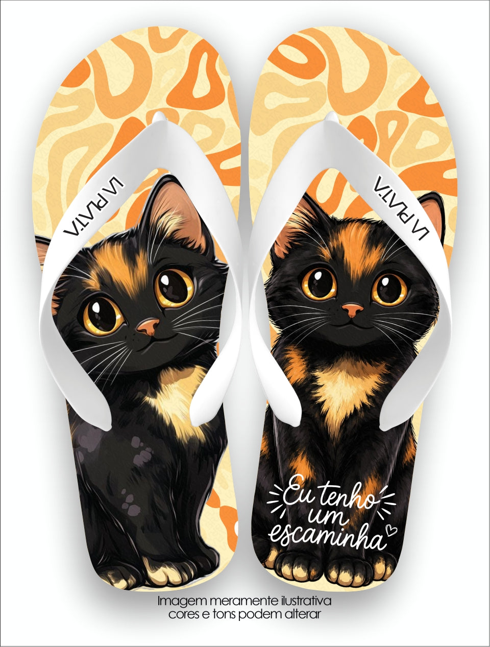 Chinelo Tradicional La Patinhas Cats Escaminha