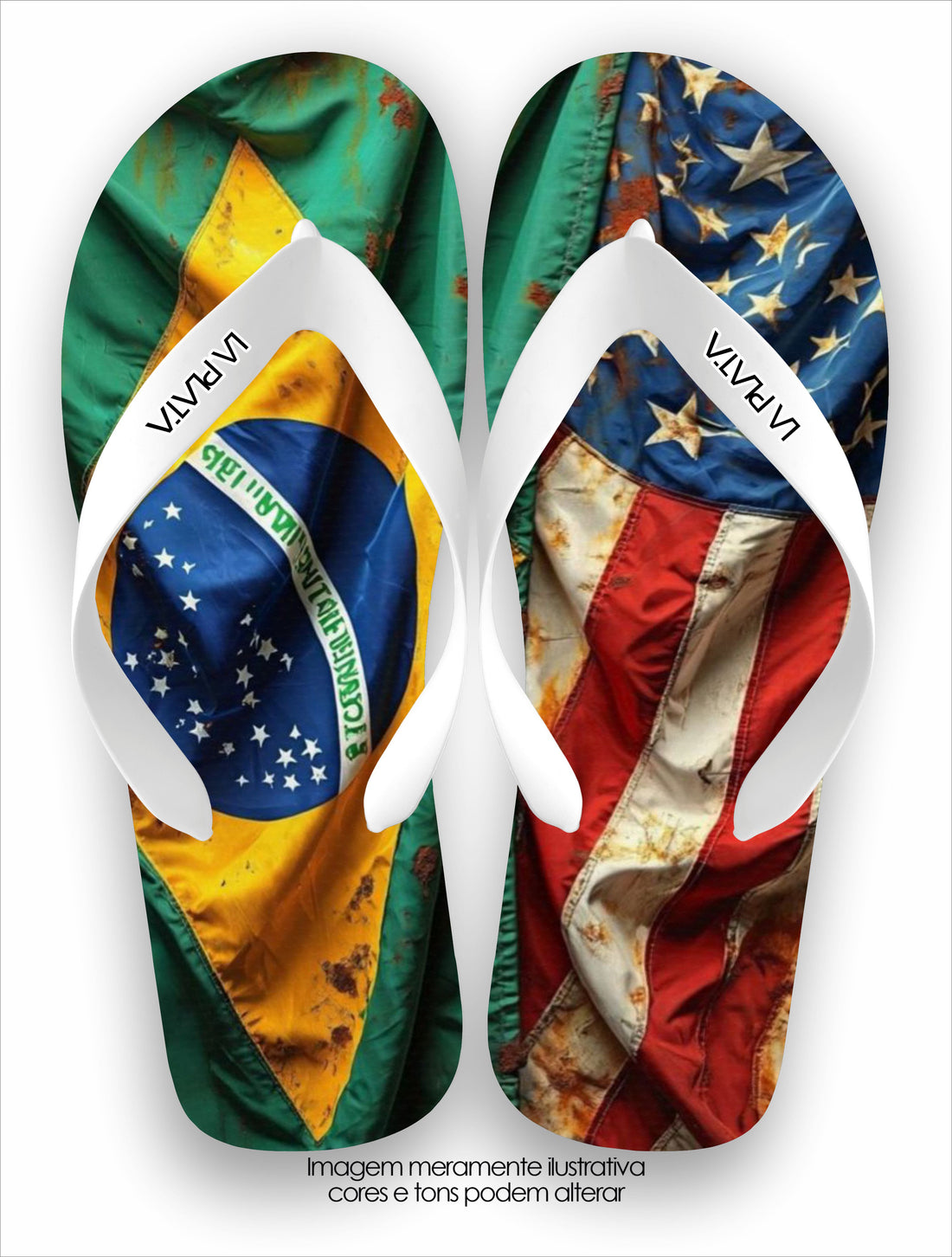 Chinelo Tradicional Brasil Eua
