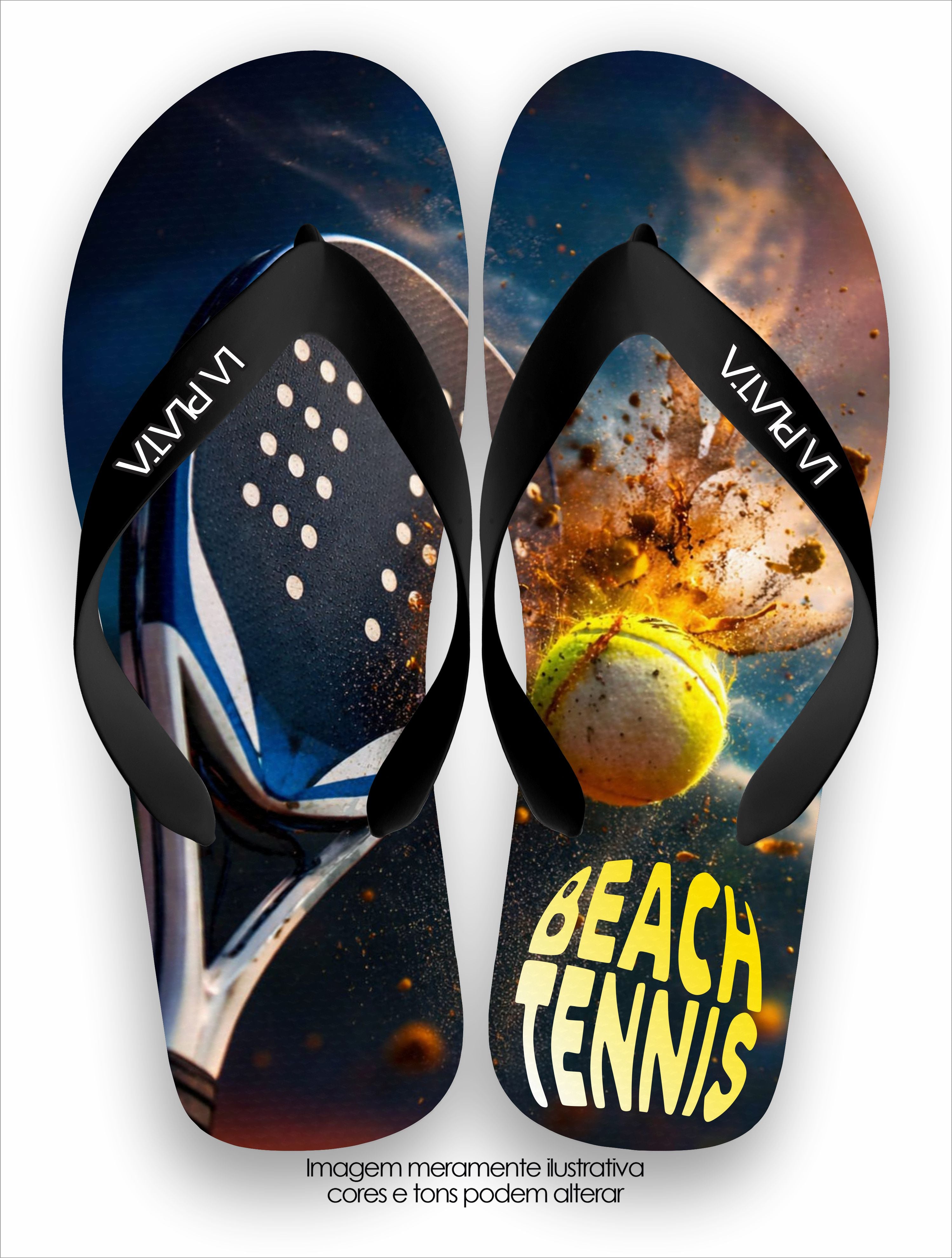 Chinelo Tradicional La Beach Tennis Night