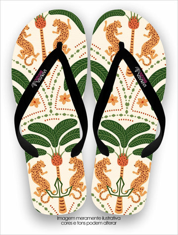 Chinelo Tradicional La feminina Chita tribal Conforto Total