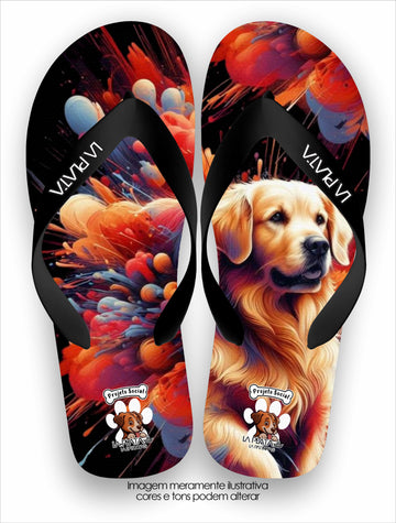 Chinelo Tradicional La Patinhas Golden