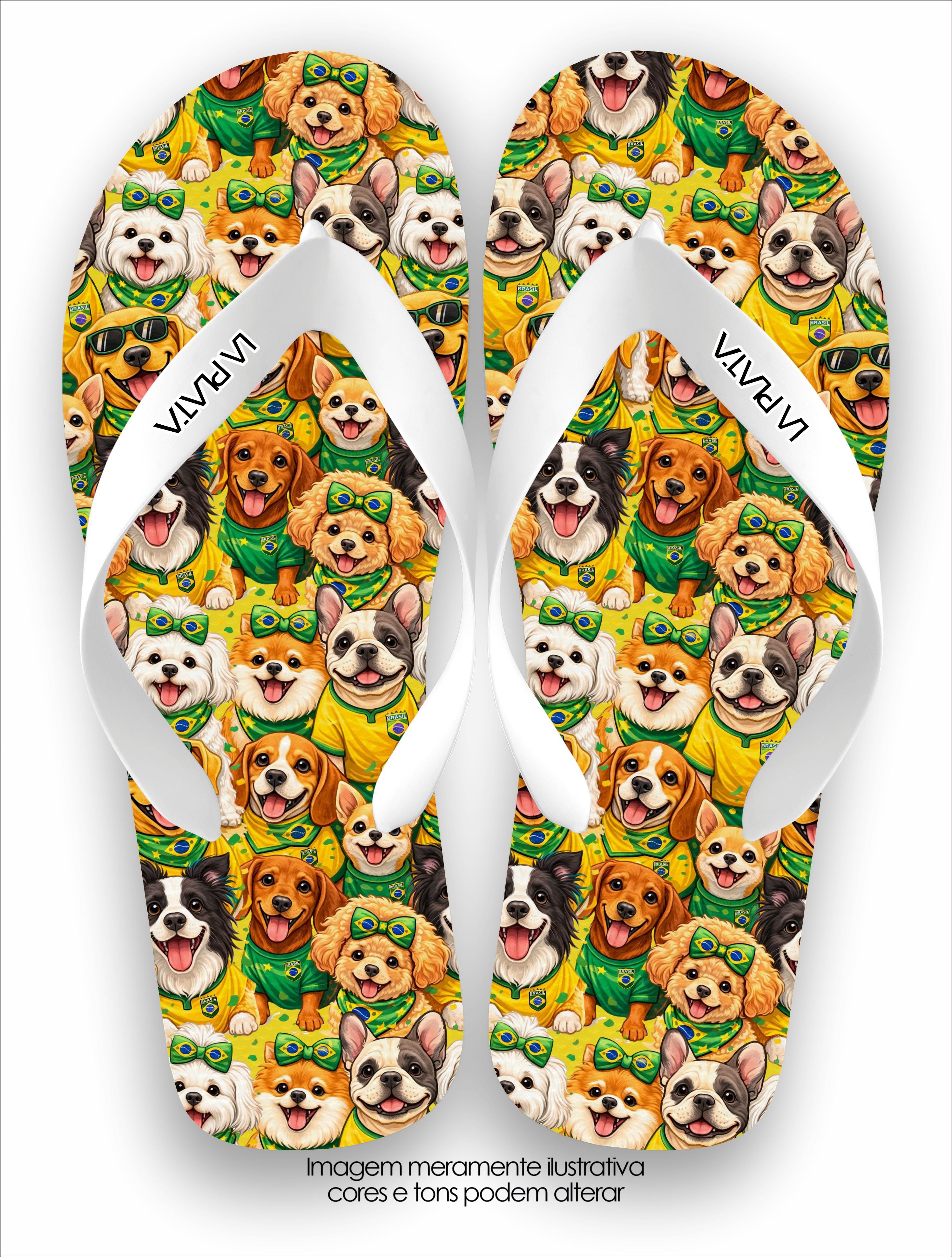 Chinelo Tradicional La Copa 2026 Brasil Torcida Canina