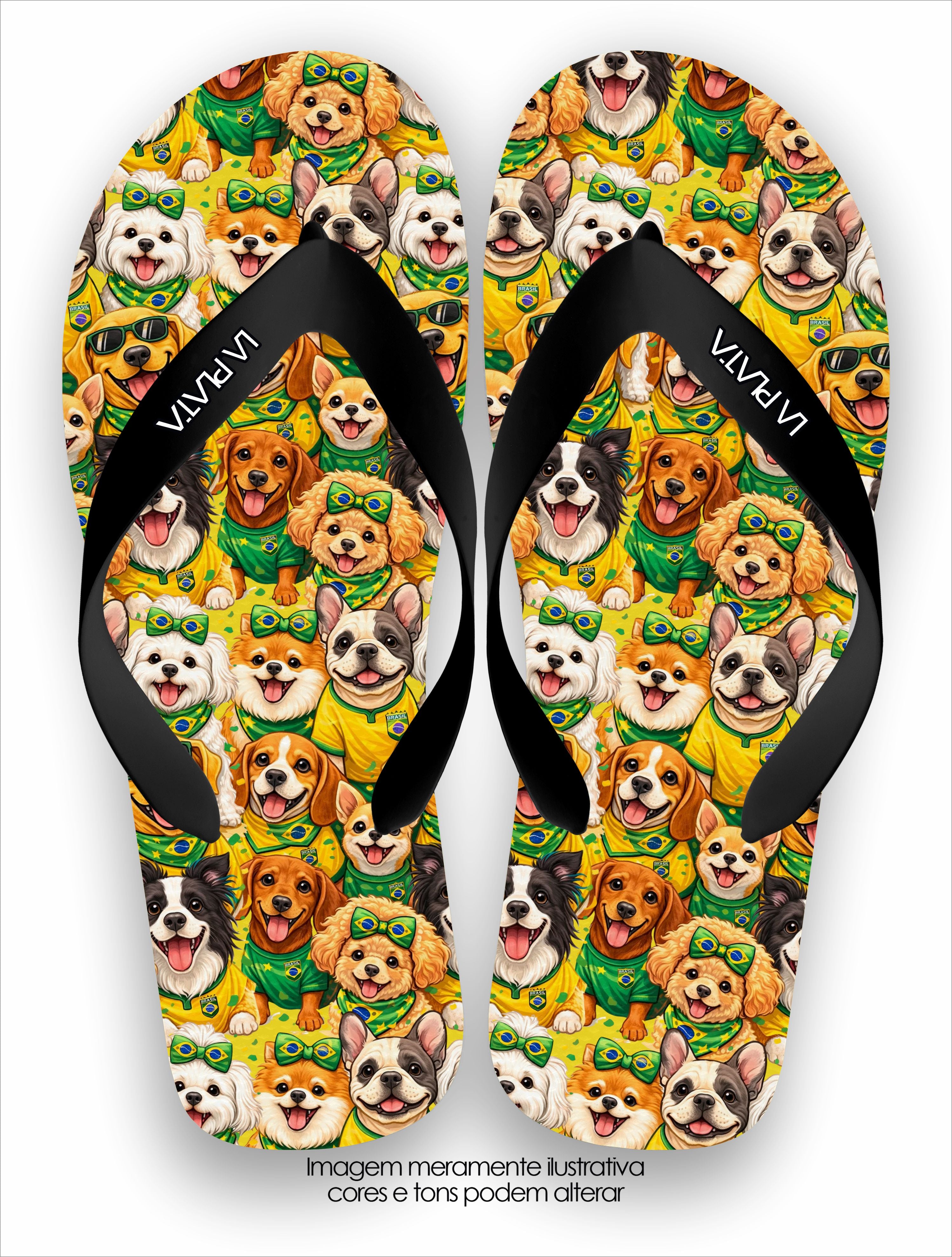 Chinelo Tradicional La Copa 2026 Brasil Torcida Canina